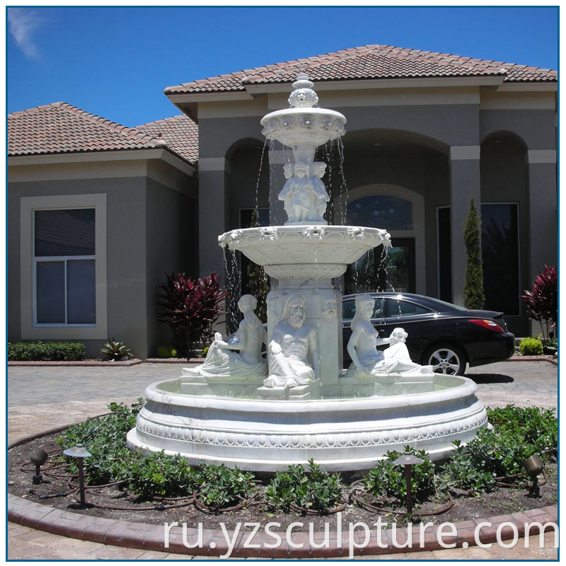 White Marble Fountain